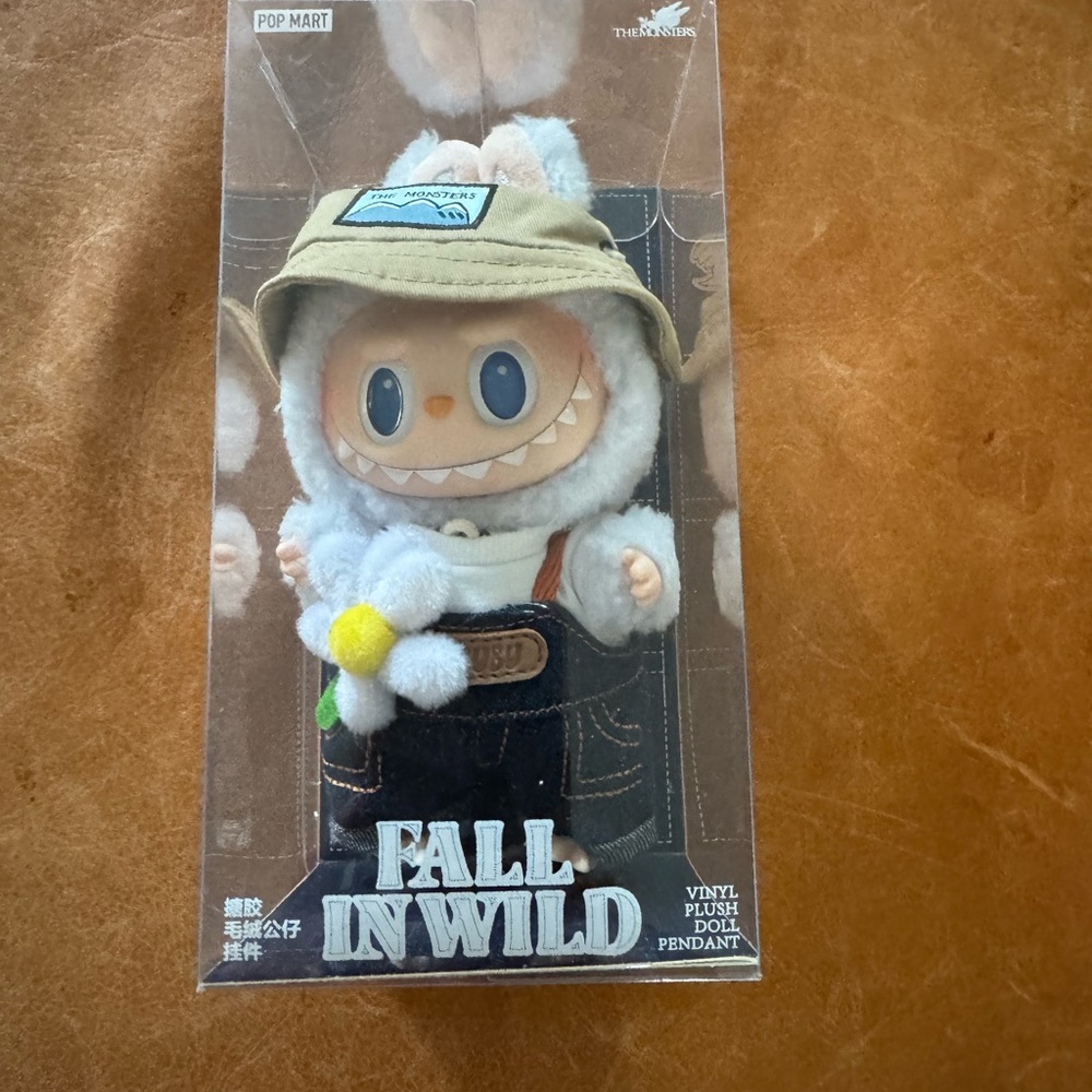 Labubu Fall in Wild Plush Doll Pendant